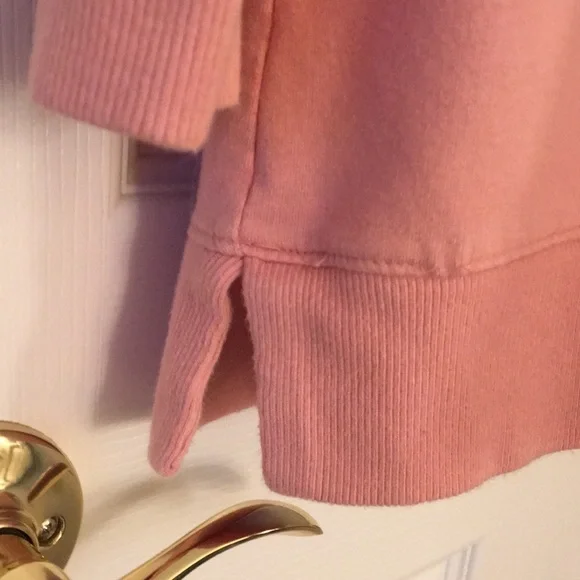 Adorable Pink Cowl Neck Sweatshirt - Picture 6 of 15